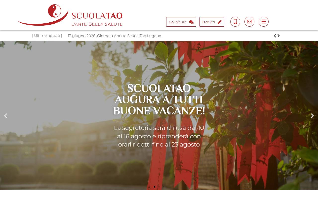 Anteprima del sito: SCUOLATAO Sagl