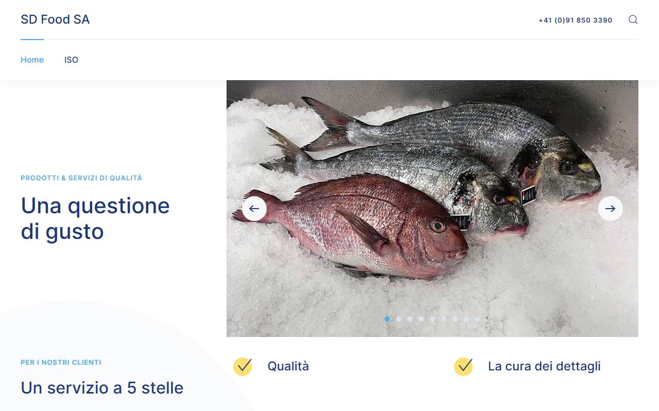 Anteprima del sito: SD FOOD SA