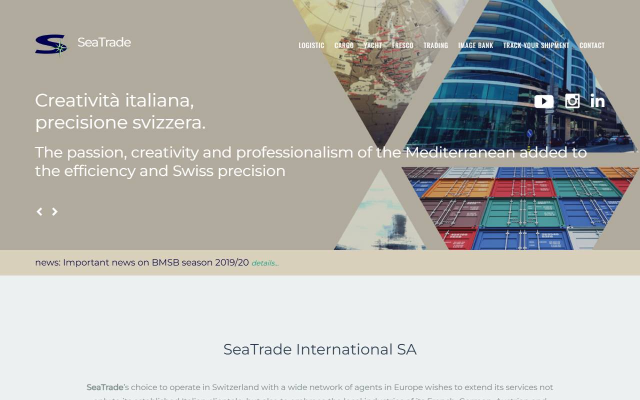 Anteprima del sito: SEA TRADE International SA