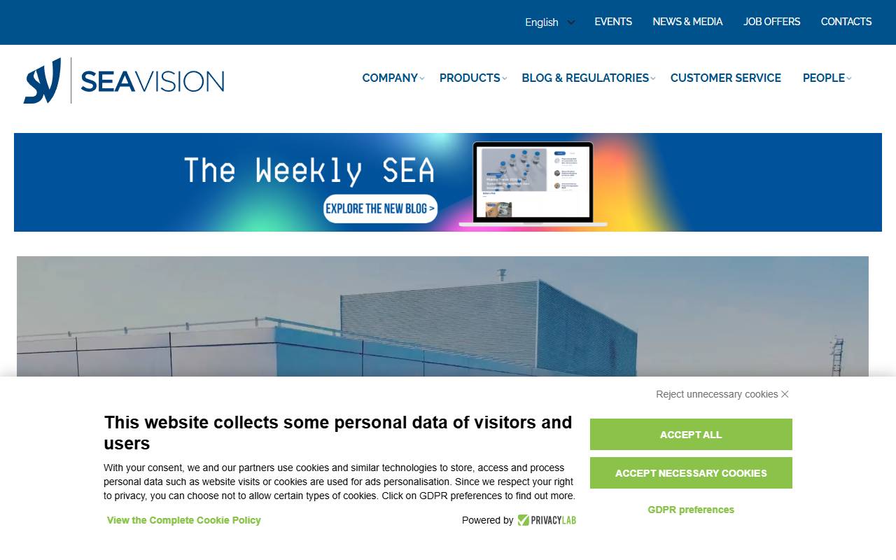Anteprima del sito: SEA VISION S.R.L., Pavia, Succursale di Lugano