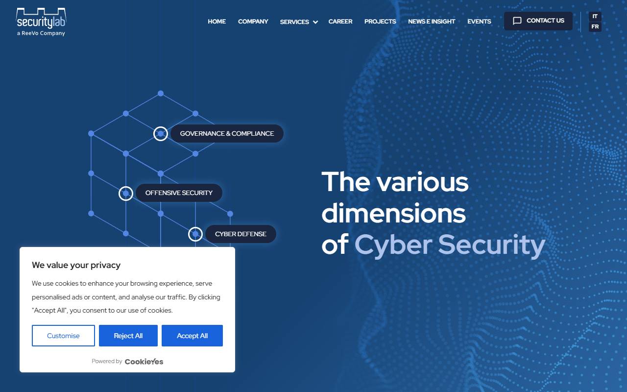 Anteprima del sito: SECURITY LAB SA