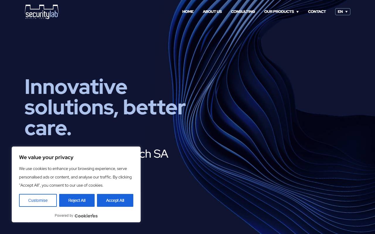 Anteprima del sito: SECURITY LAB Health Tech SA