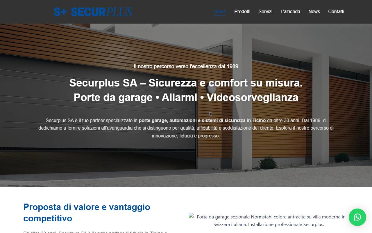 Anteprima del sito: Securplus SA