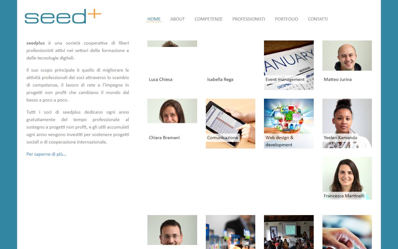 Anteprima del sito: seedplus società cooperativa