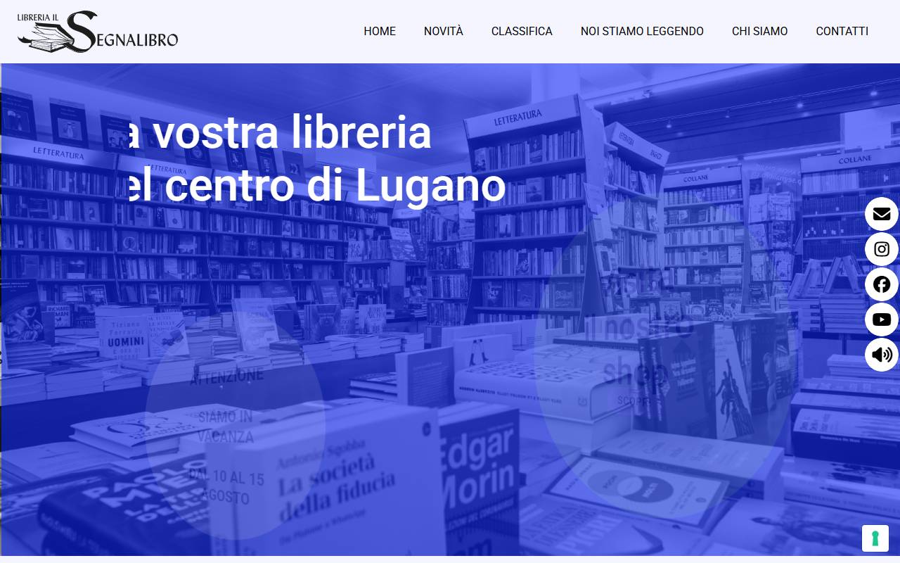 Anteprima del sito: Libreria Il Segnalibro Sagl