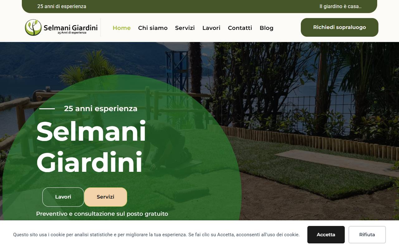 Anteprima del sito: SELMANI GIARDINI