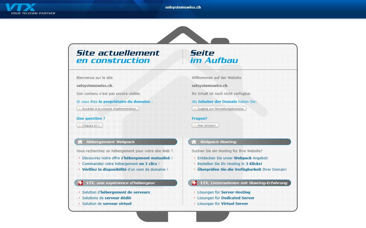 Anteprima del sito: Selsystem Swiss SA