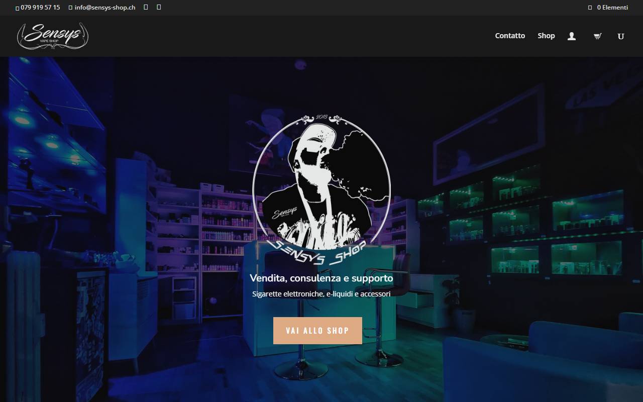 Anteprima del sito: Sensys Sagl