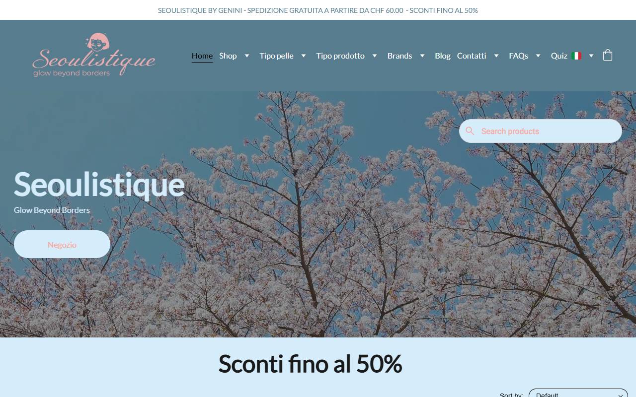 Anteprima del sito: Seoulistique by Genini