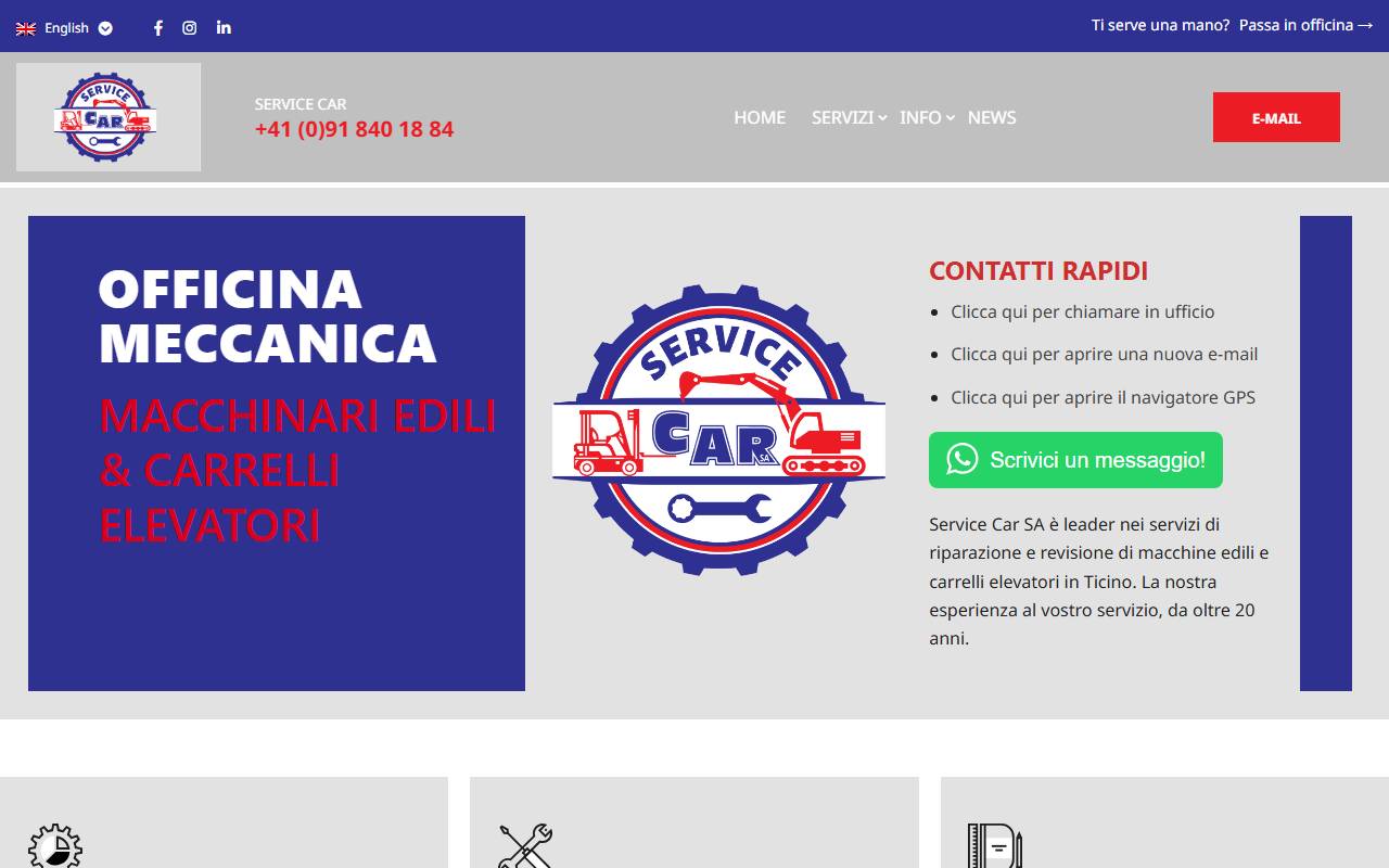 Anteprima del sito: Service Car SA