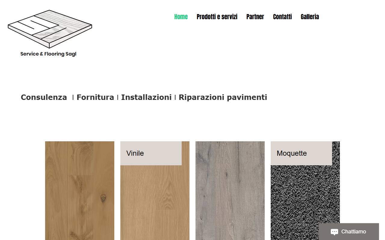Anteprima del sito: Service & Flooring Sagl