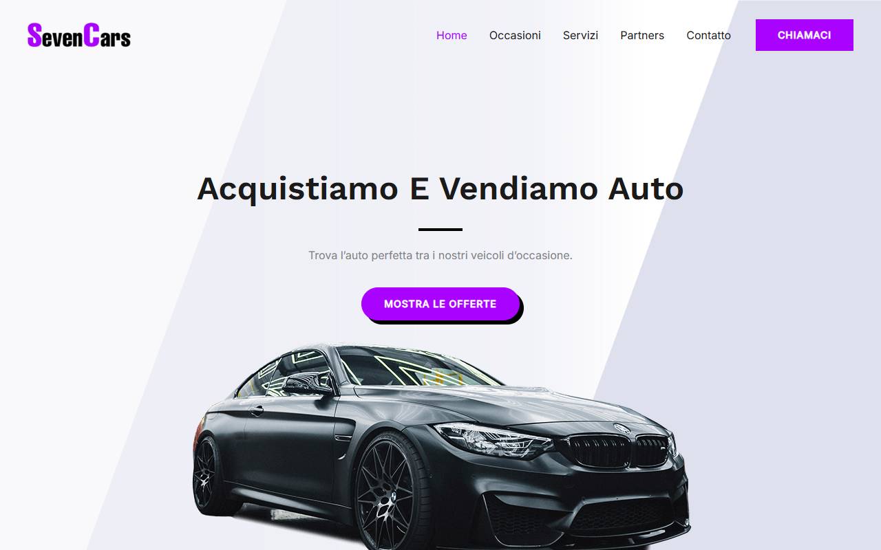 Anteprima del sito: SevenCars di Simone Loreto
