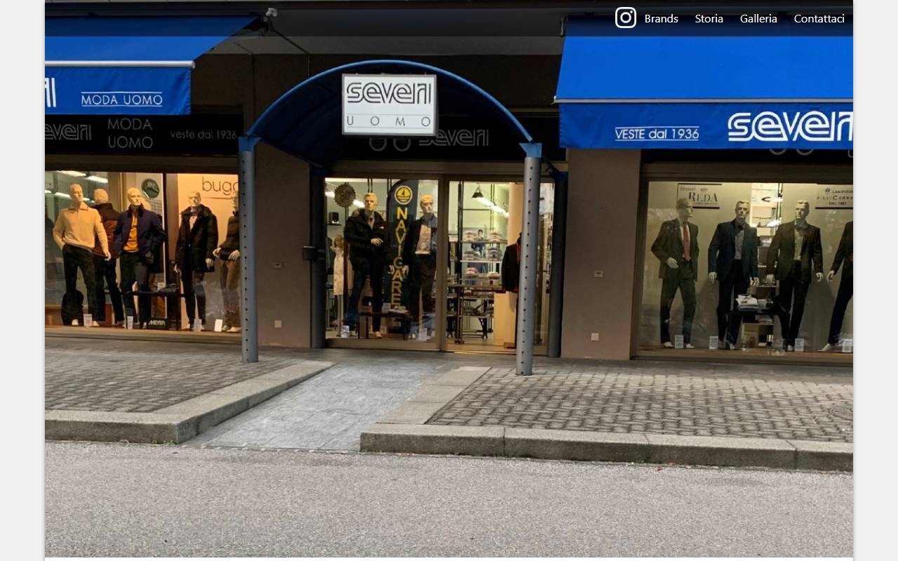 Anteprima del sito: Severi Moda Sagl