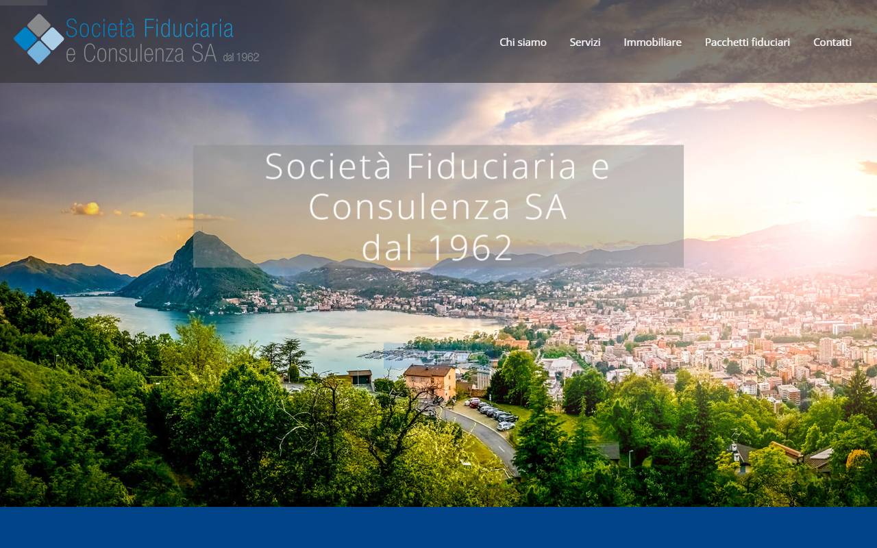 Anteprima del sito: Società Fiduciaria e Consulenza SA