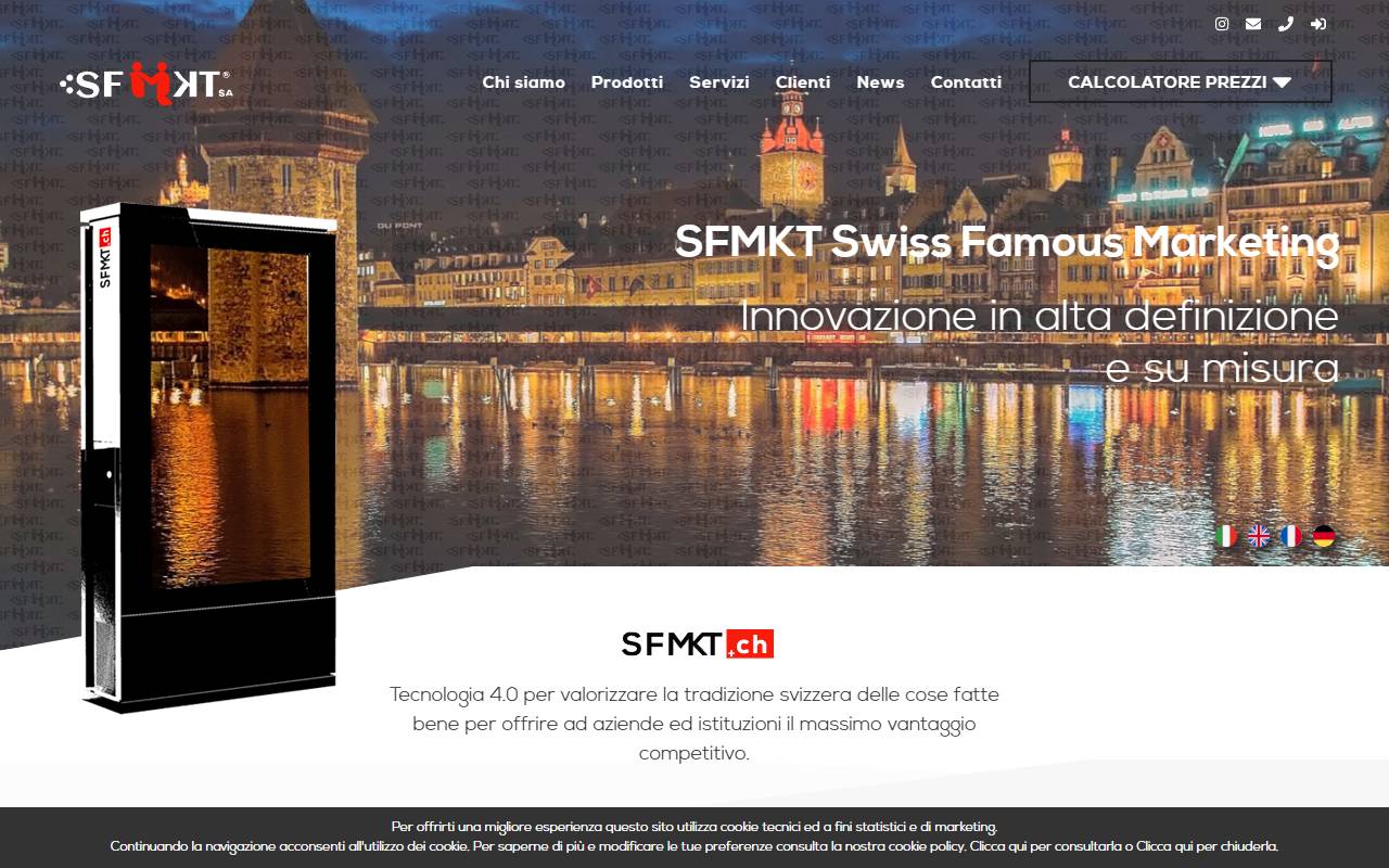 Anteprima del sito: SFMKT Swiss Famous Marketing SA