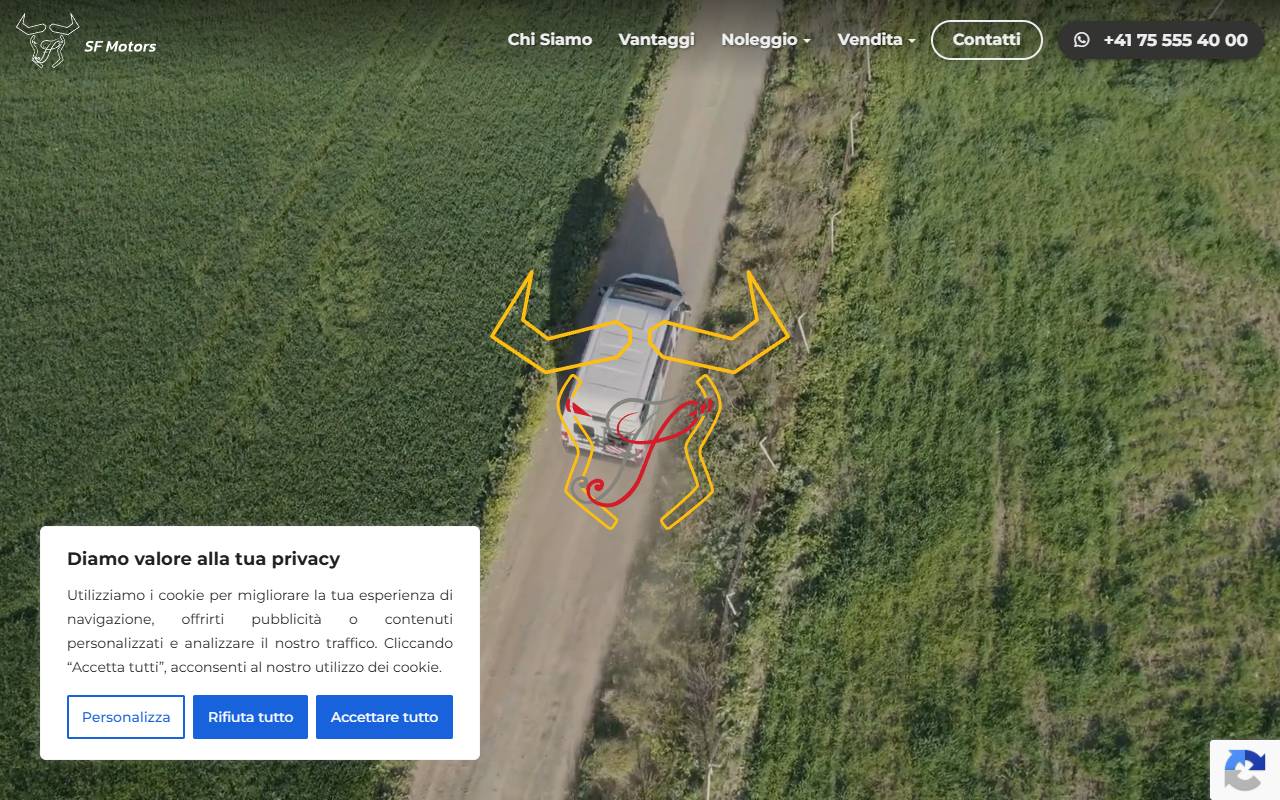 Anteprima del sito: SF Motors Sagl