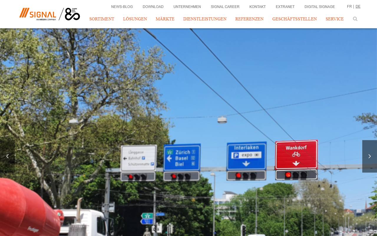 Anteprima del sito: Signal AG