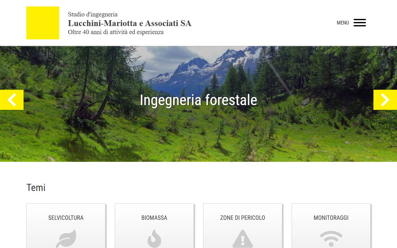 Anteprima del sito: Lucchini-Mariotta e Associati SA