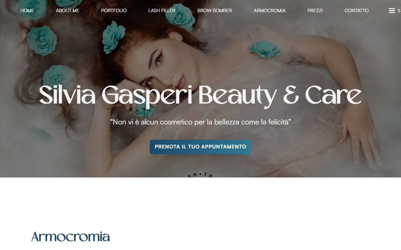 Anteprima del sito: Silvia Gasperi Make-up