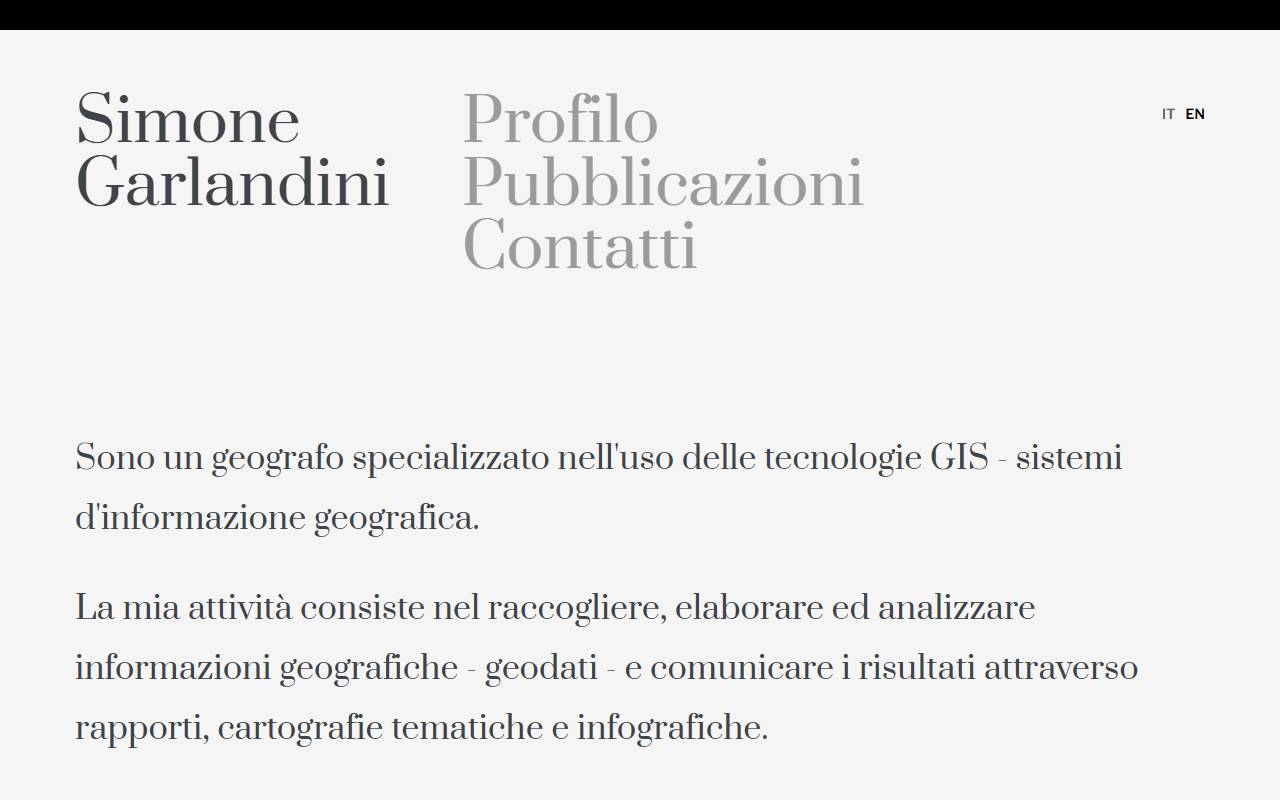 Anteprima del sito: Garlandini Simone