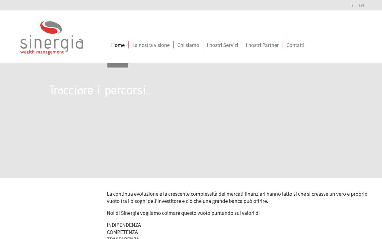Anteprima del sito: Sinergia Wealth Management SA