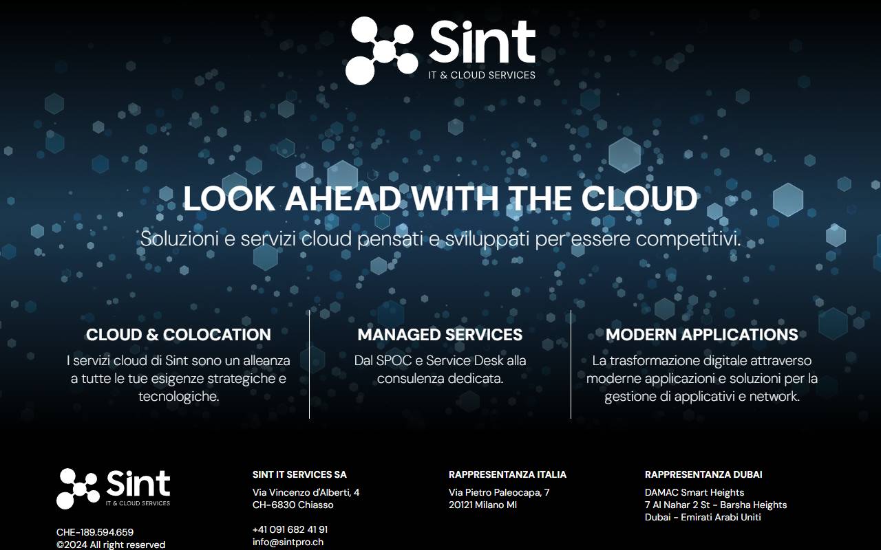 Anteprima del sito: SINT IT Services SA