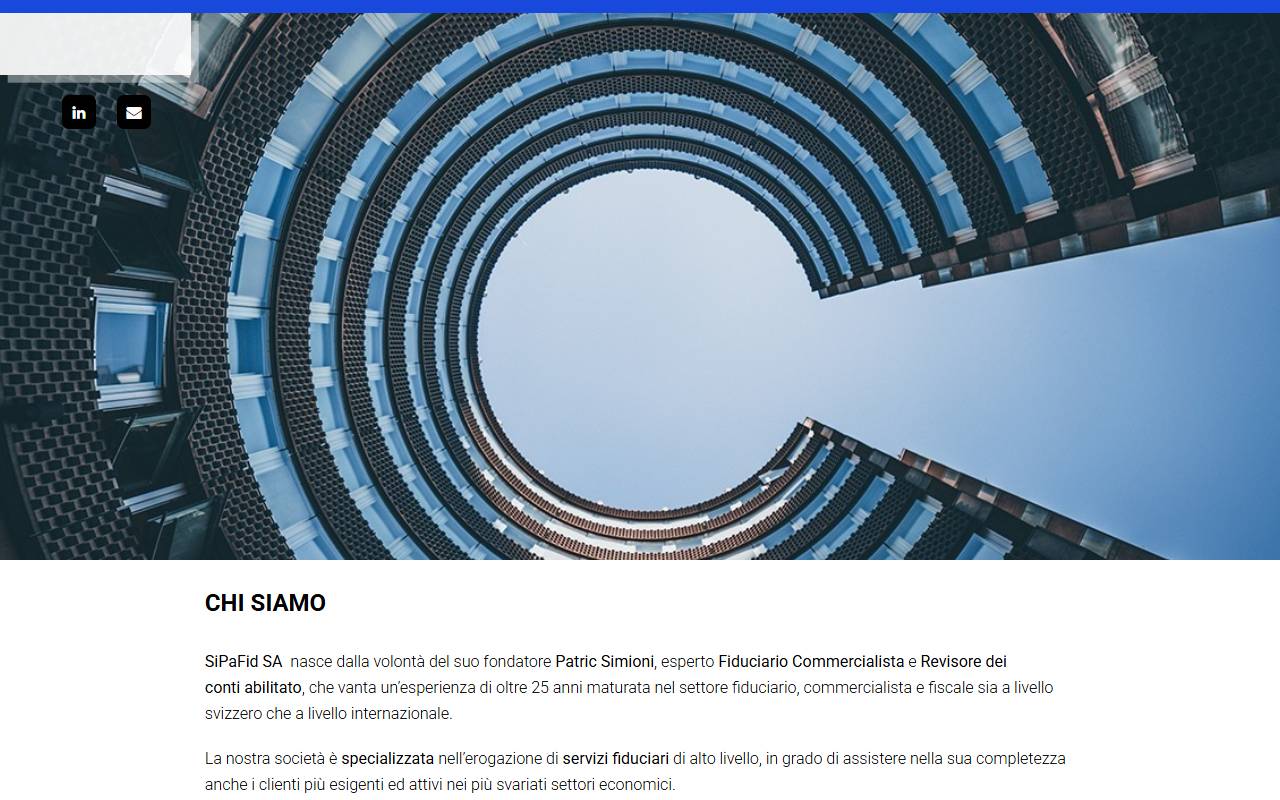 Anteprima del sito: SiPaFid SA