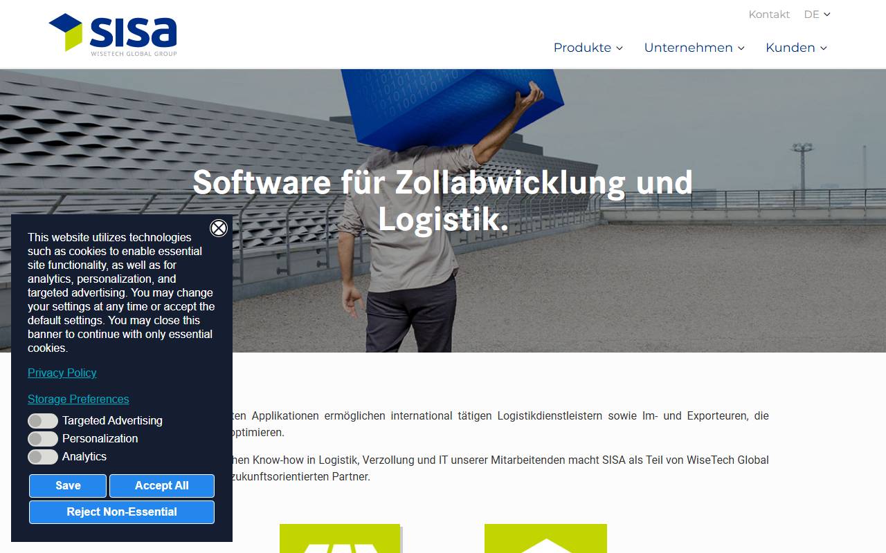 Anteprima del sito: Sisa Studio Informatica SA