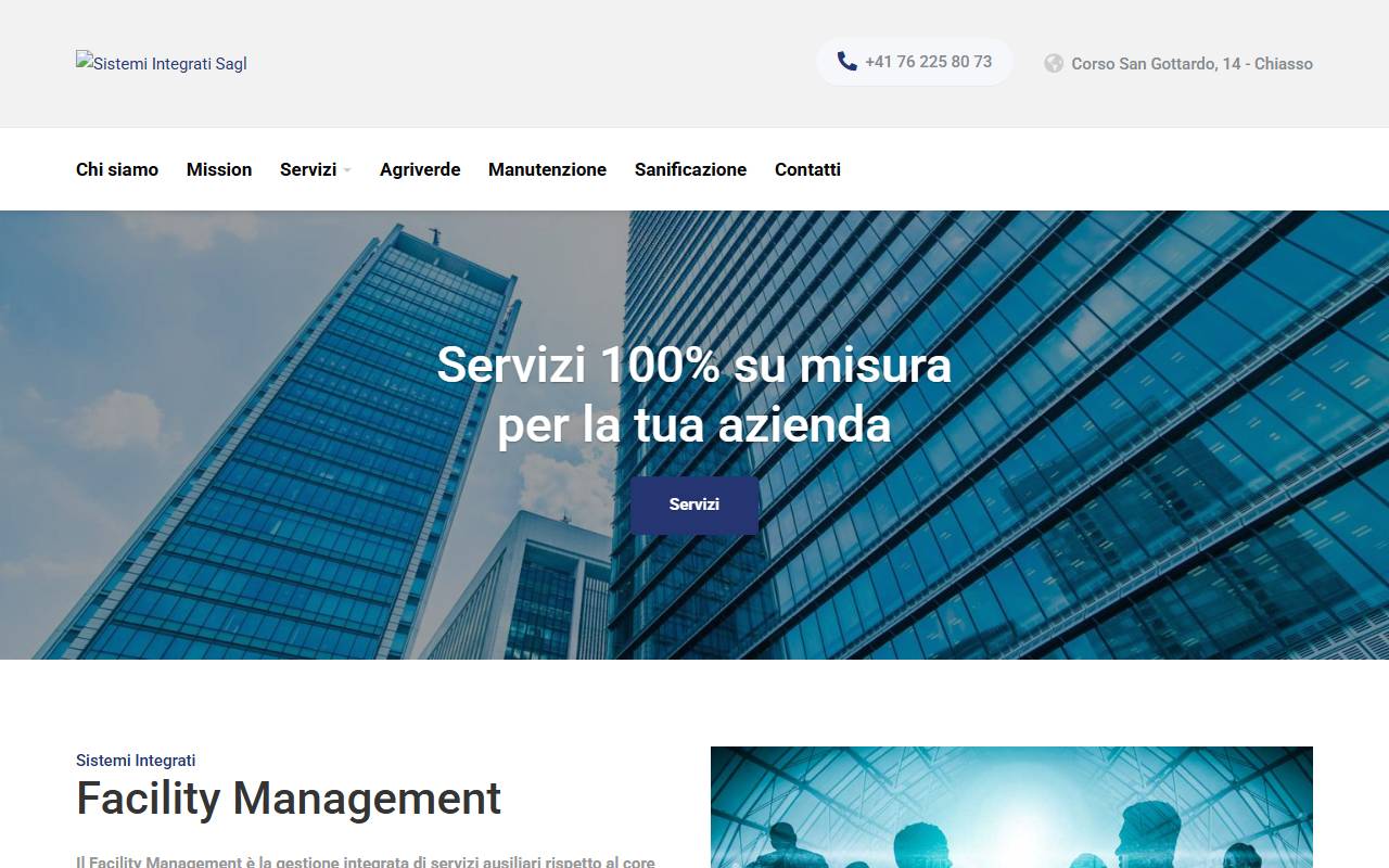 Anteprima del sito: Sistemi Integrati Sagl