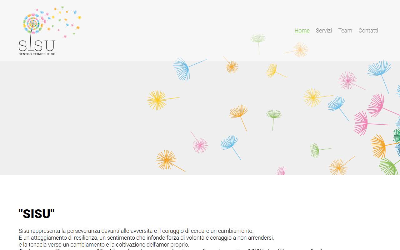 Anteprima del sito: SISU Centro Terapeutico Psicoterapia Sagl
