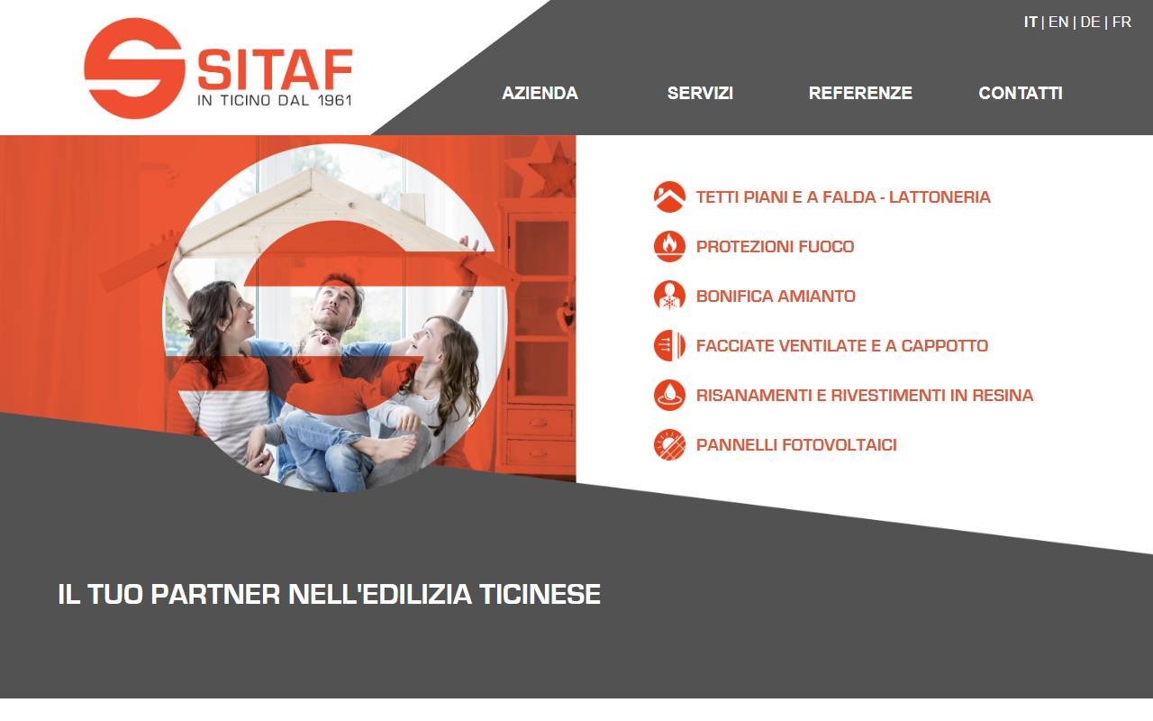 Anteprima del sito: SITAF SA