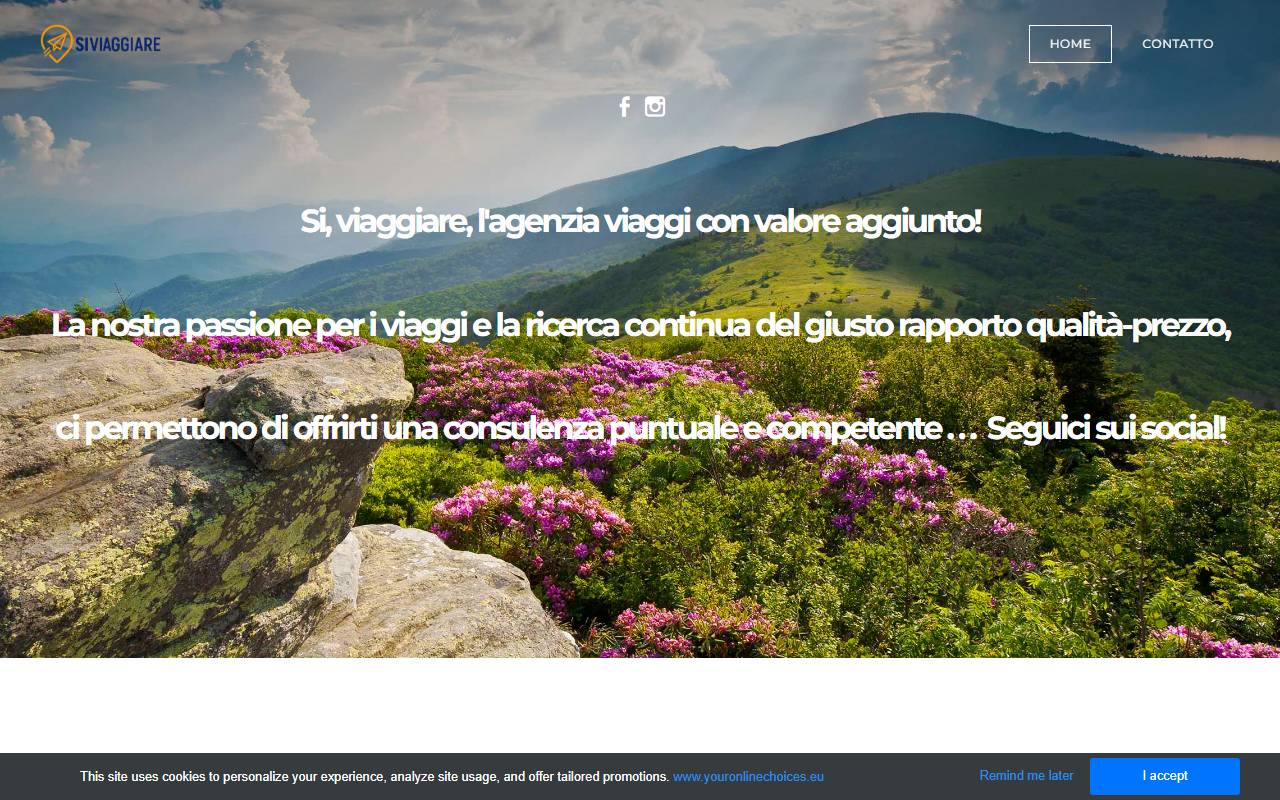 Anteprima del sito: Si viaggiare, Nadia Penzavalli Calzolaro