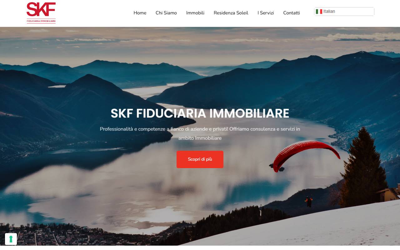 Anteprima del sito: SKF Fiduciaria Sagl