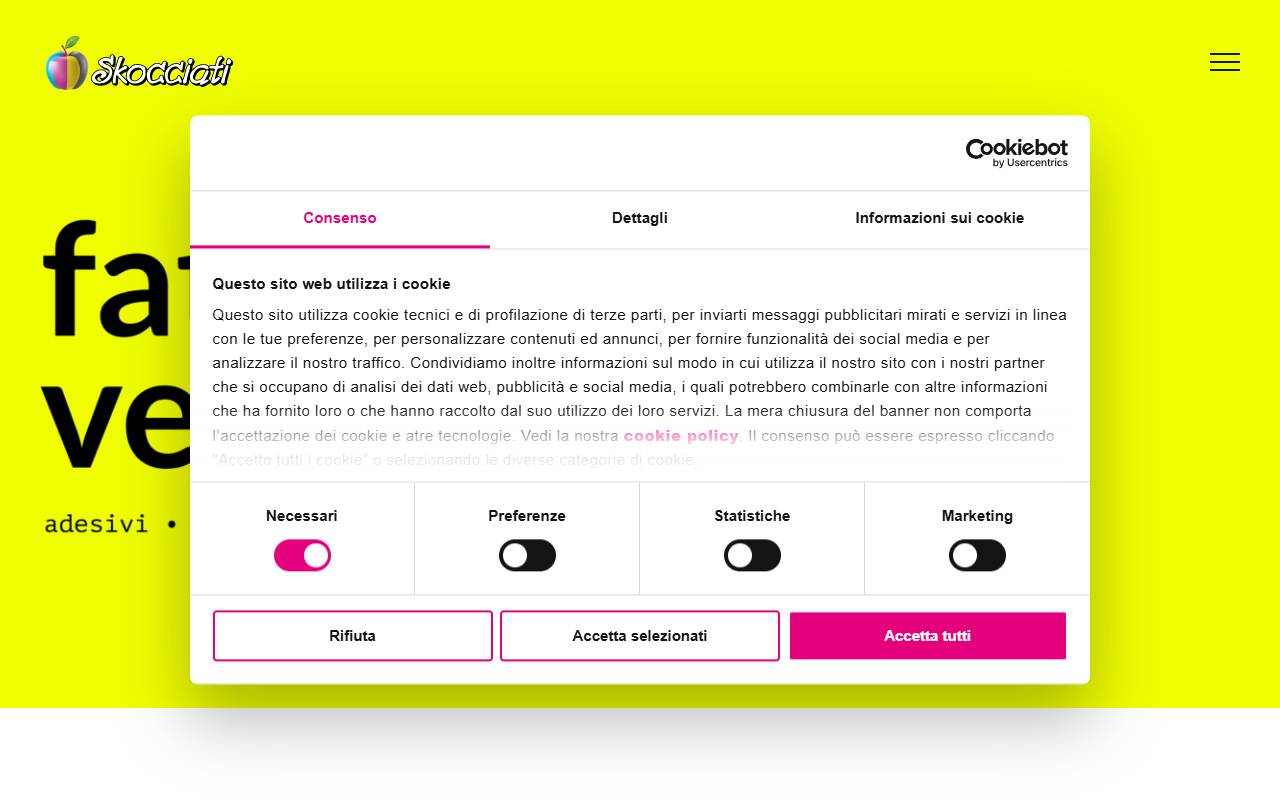 Anteprima del sito: SKOCCIATI Sagl