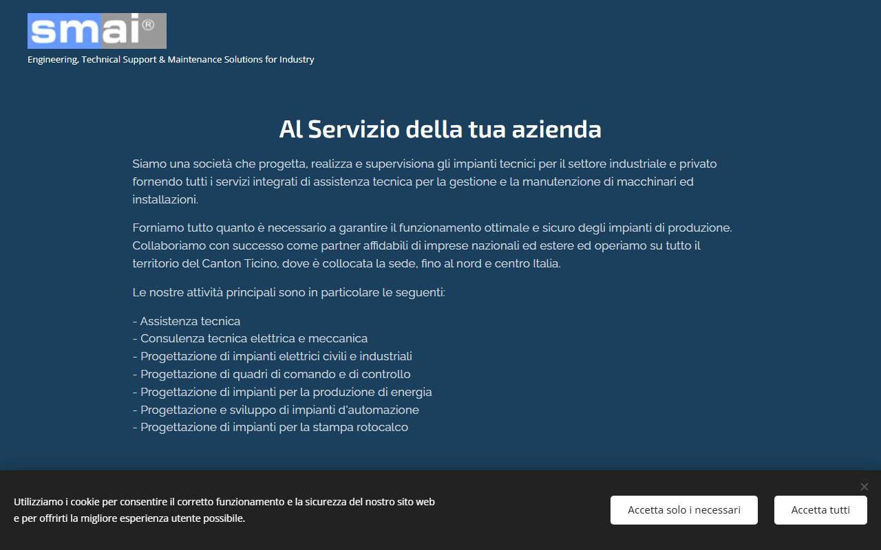 Anteprima del sito: SMAI SA