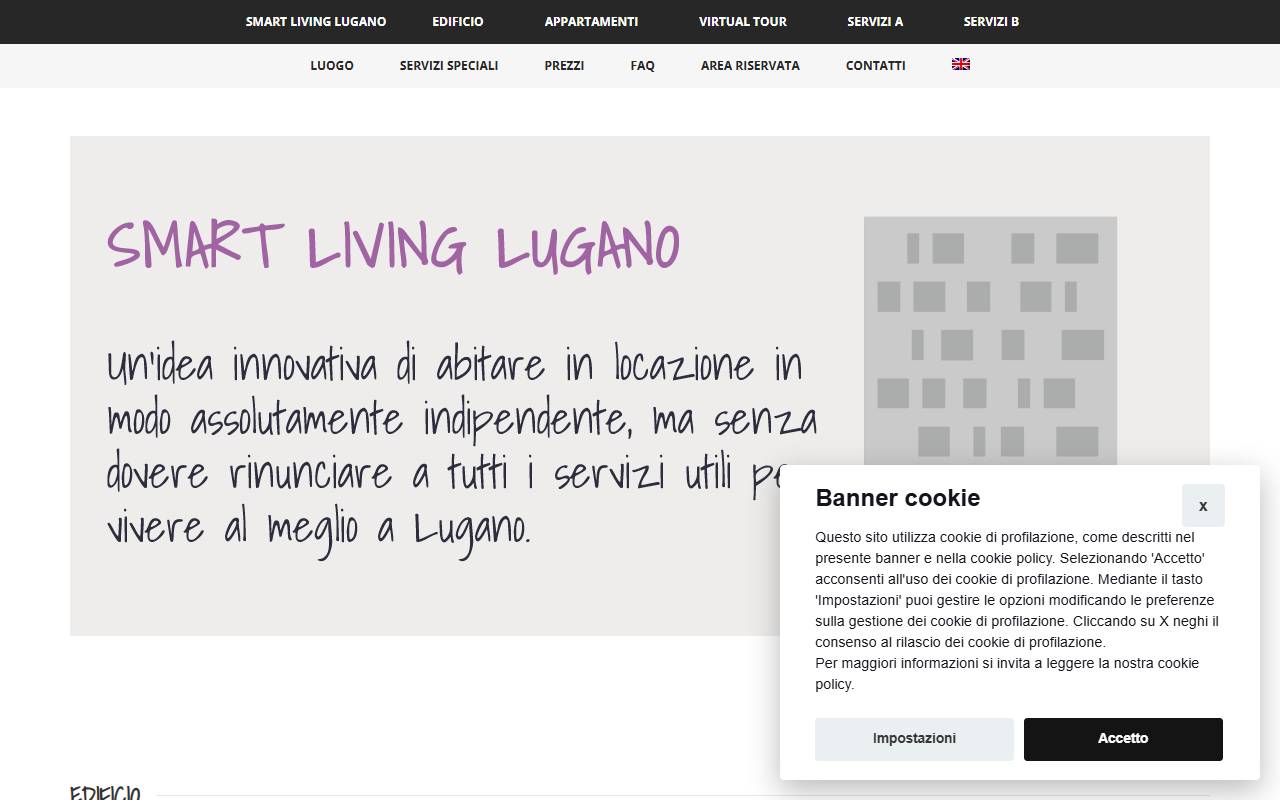 Anteprima del sito: SMART LIVING LUGANO