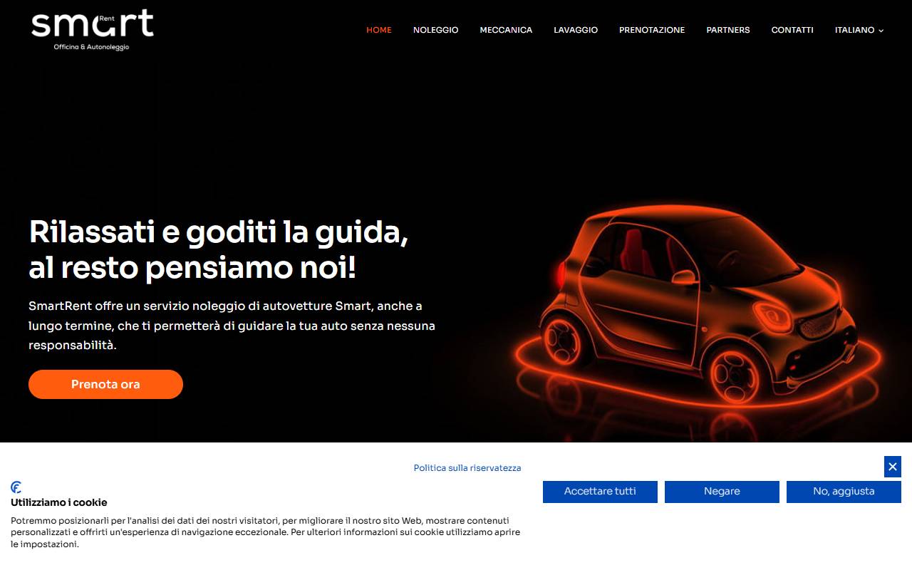 Anteprima del sito: SMART RENT Sagl
