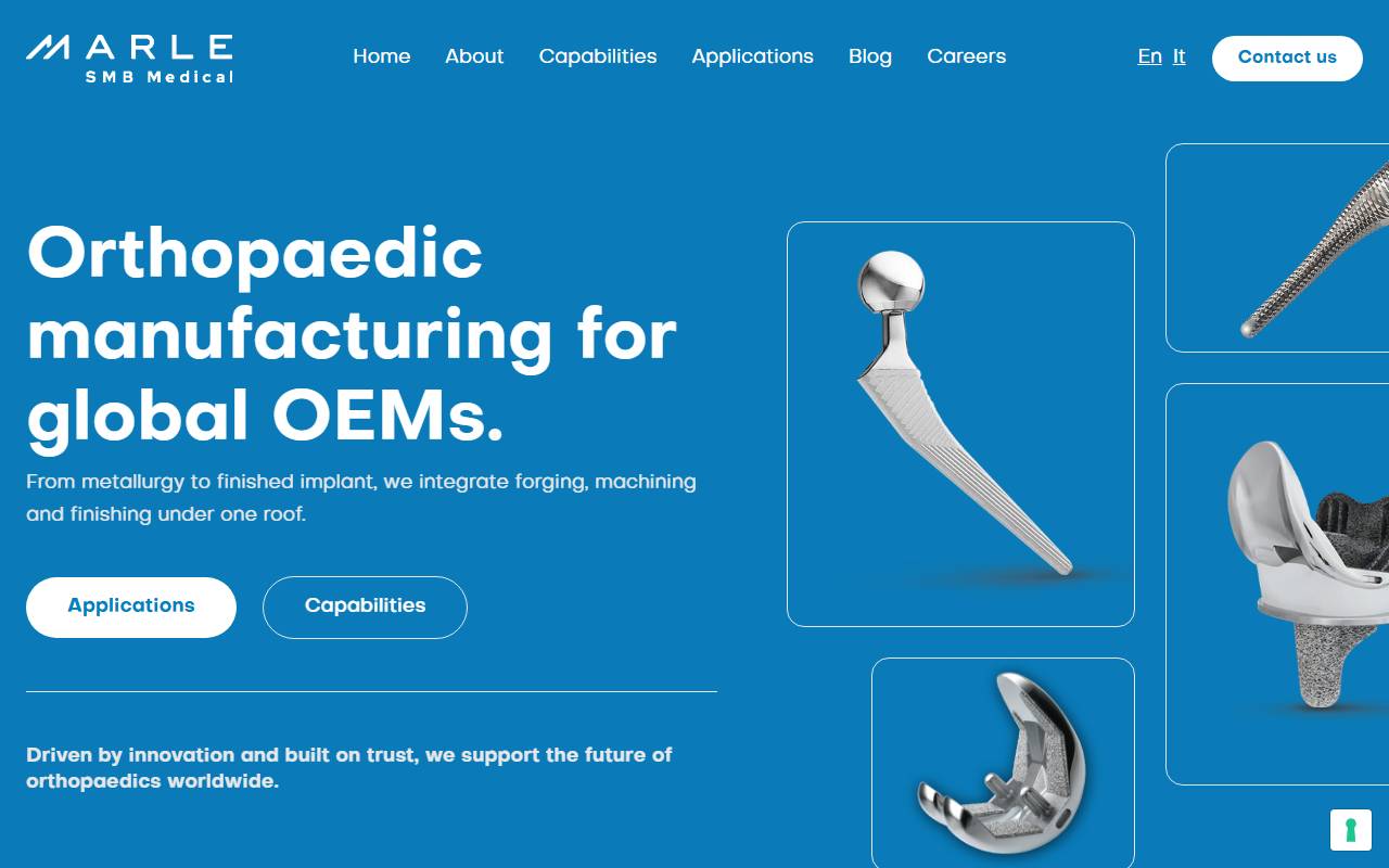 Anteprima del sito: SMB Medical SA