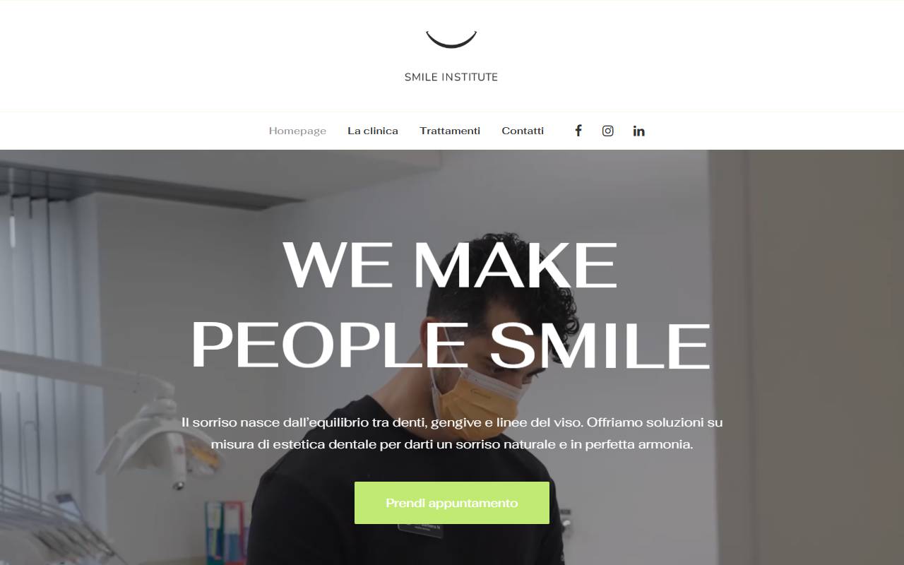 Anteprima del sito: Smile Institute Sagl