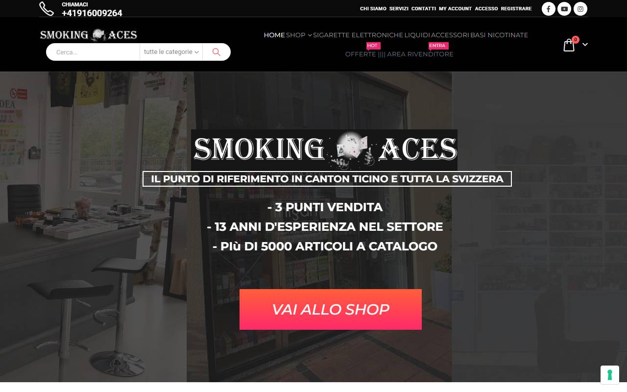 Anteprima del sito: Smoking Aces & ThisisArt Sagl