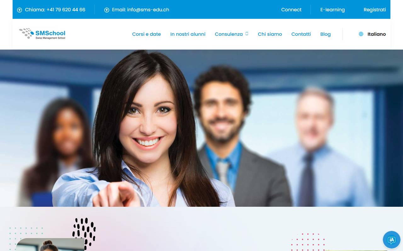 Anteprima del sito: SMSchool Sagl