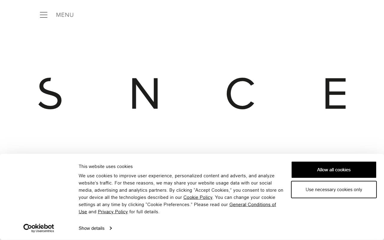 Anteprima del sito: S'nce group Sagl
