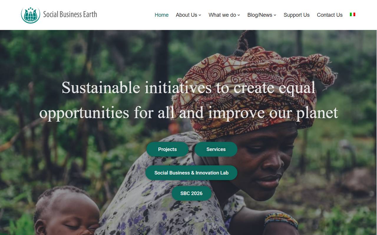 Anteprima del sito: Social Business Earth Sagl