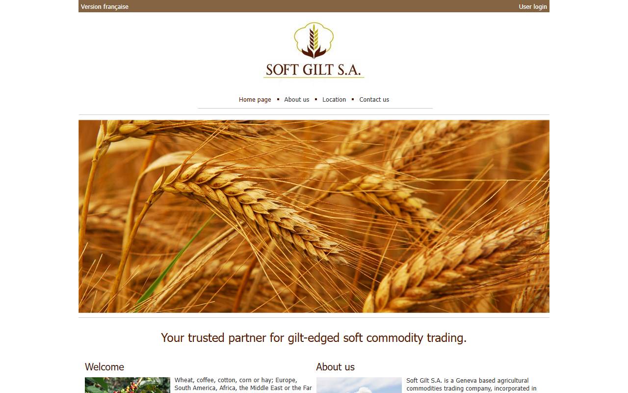 Anteprima del sito: Soft Gilt SA