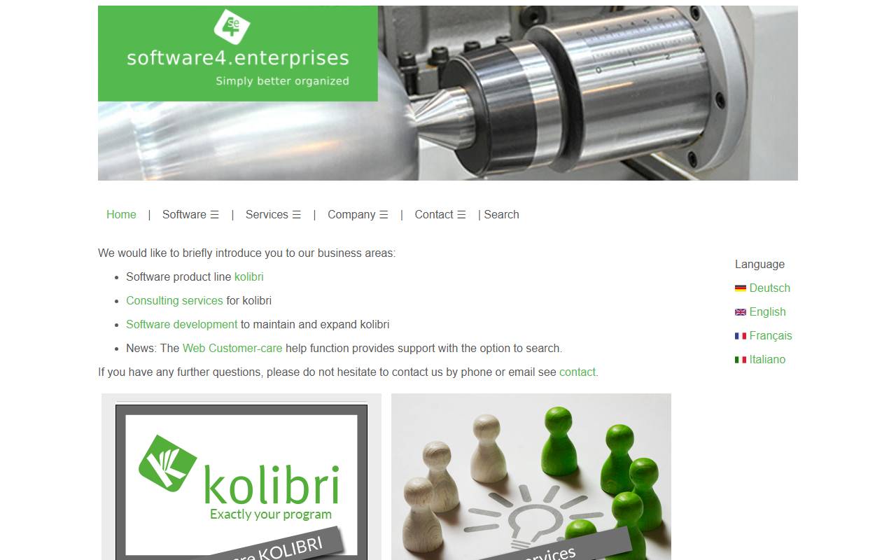 Anteprima del sito: software4.enterprises SA