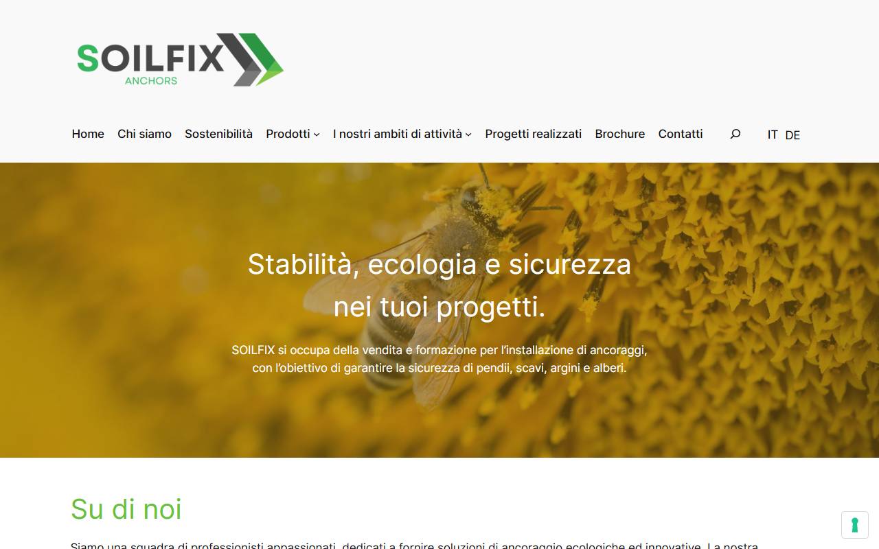 Anteprima del sito: SOILFIX Sagl