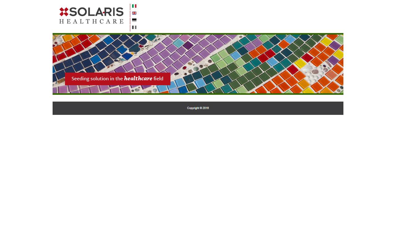 Anteprima del sito: SOLARIS HEALTHCARE SA