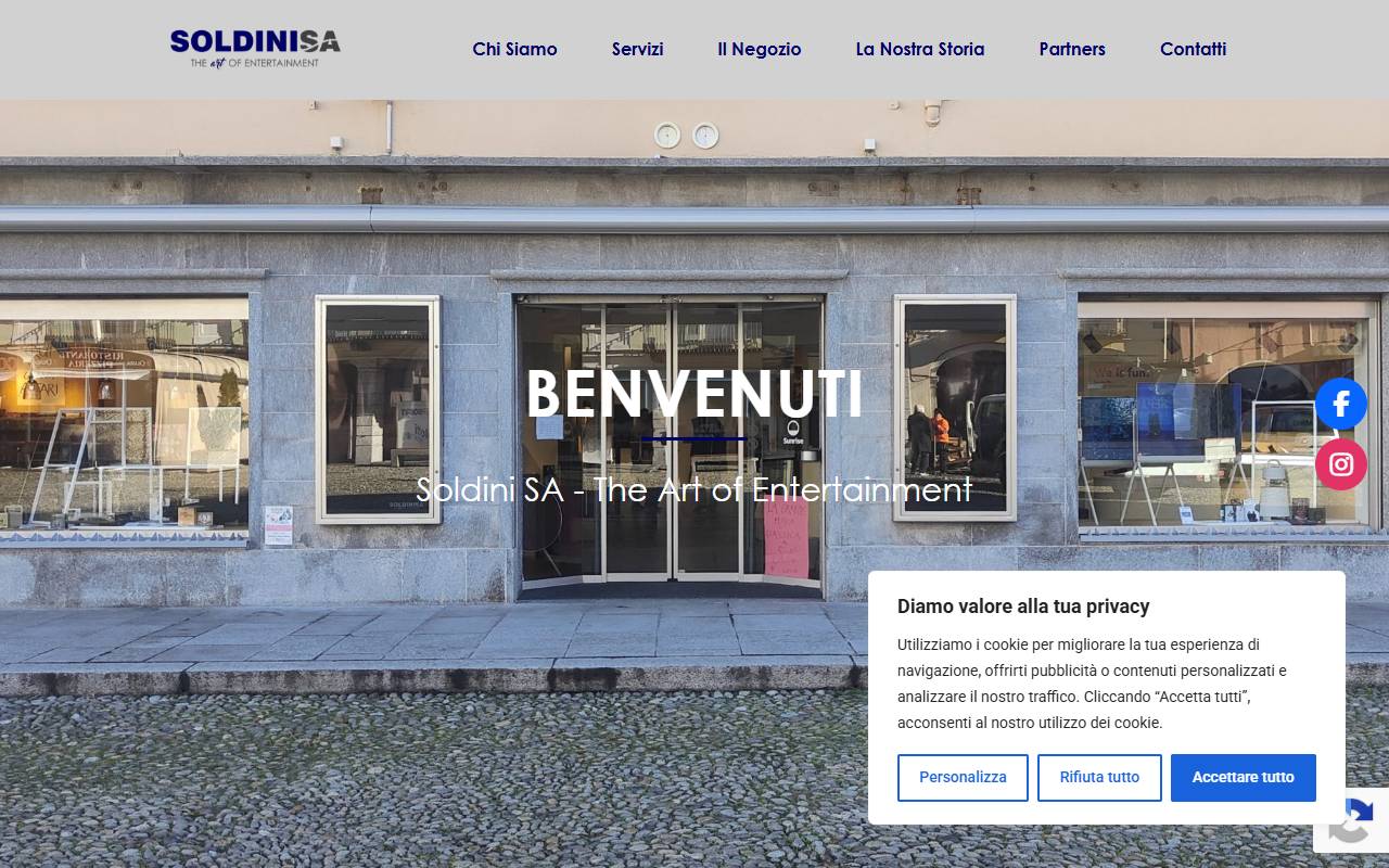 Anteprima del sito: Soldini SA