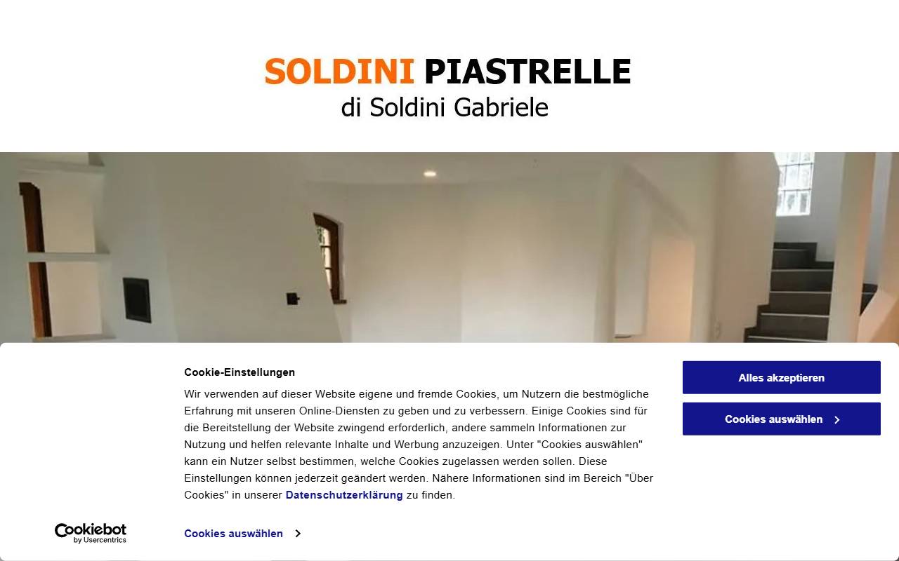 Anteprima del sito: SOLDINI PIASTRELLE SAGL