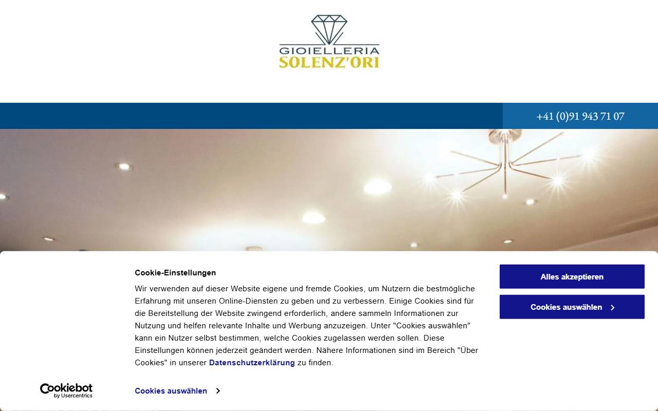 Anteprima del sito: Gioielleria Solenz'Ori di Lorena Norese